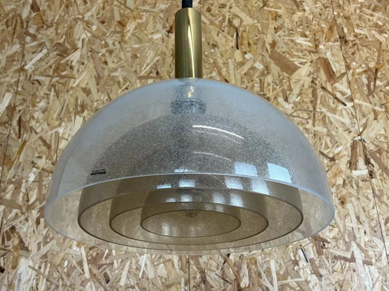 Image 1 of Lámpara de araña de cristal Pulegoso de Carlo Nason para Mazzega, años 60 y 70, diseño de la década de 1960