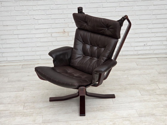 Anni '70, sedia norvegese di Sigurd Ressel, modello "Falcon". – Poltrone, Legno (photo 5 of 19)