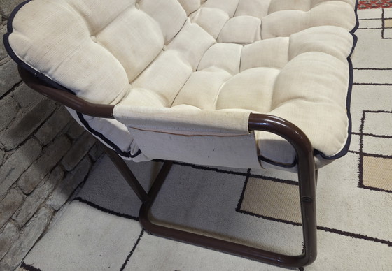 Image 1 of Tubular 2-seater bench from the 1970s