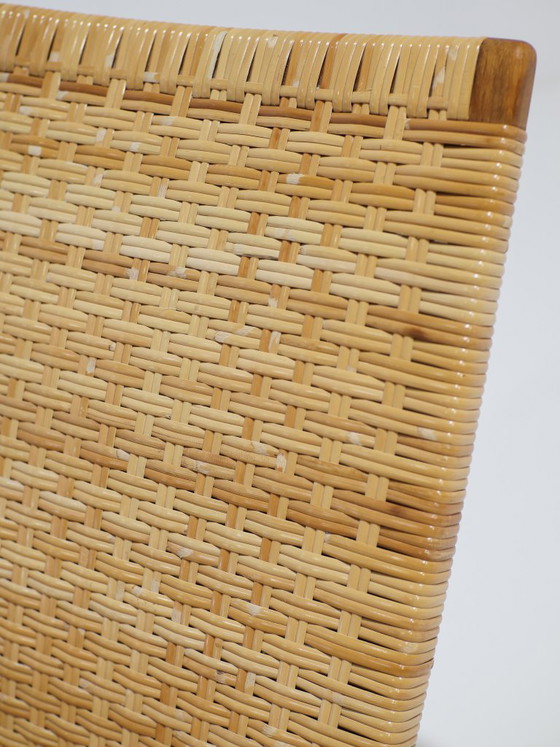 JH512 Folding Chair Hans J. Wegner oak rattan Johannes Hansen – Hans Wegner, Armchairs, Wood, Vintage (photo 17 of 19)