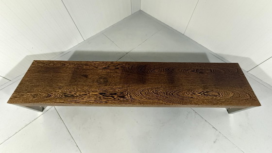 Image 1 of Langer, niedriger Fernsehtisch aus Wenge, 1970er Jahre