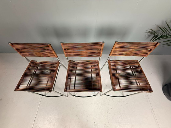 Image 1 of Tito Agnoli – Ensemble de trois tabourets de bar « Miss B », Italie, 1997