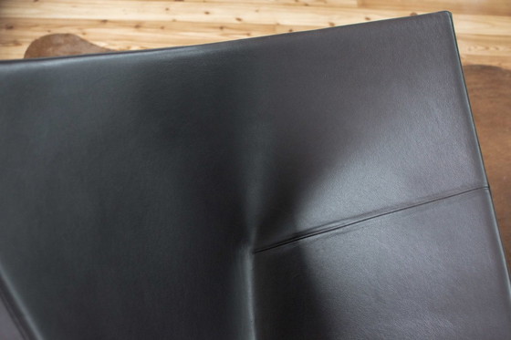 Image 1 of 2x Vitra Coconut Chairs – Leder Premium Nero – Design George Nelson