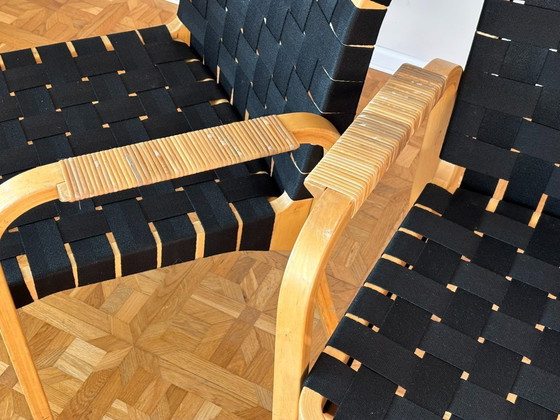 Image 1 of Poltrone modello 45 di Alvar Aalto per Artek, anni '70, set di 2