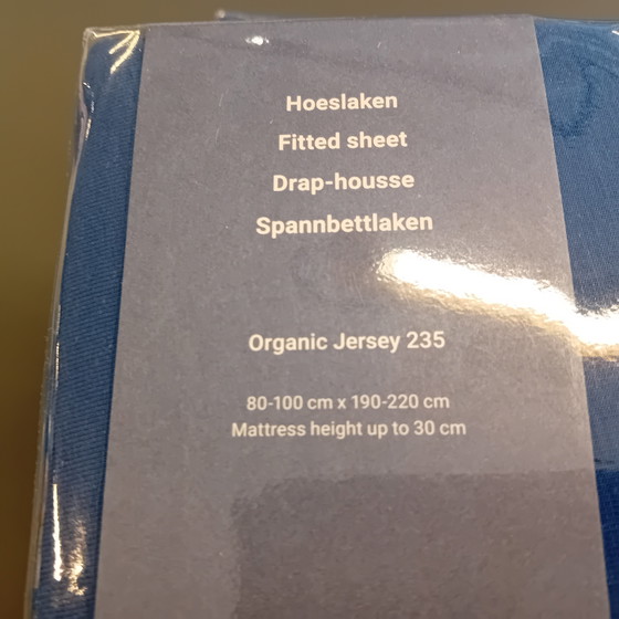 Image 1 of Jersey fitted sheet 235 90 x 200/210