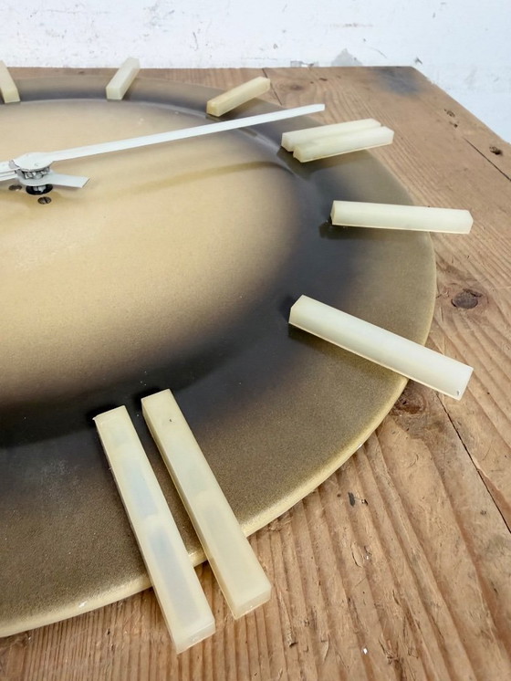 Image 1 of Horloge murale de bureau de style industriel, de Pragotron, années 1970