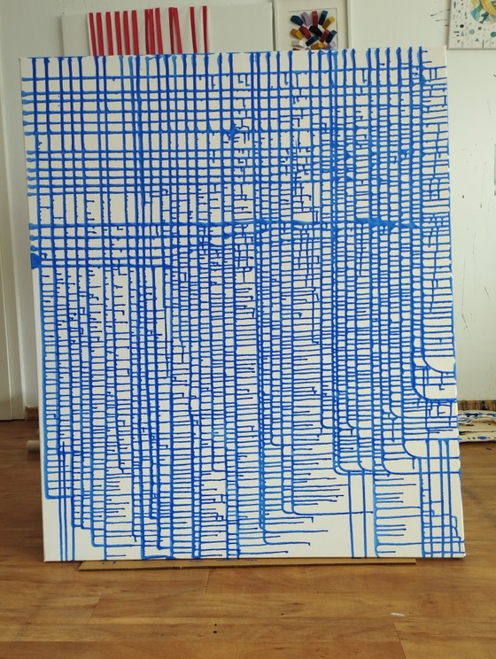 Image 1 of Natia Antadze "Abstract Composition Blue"