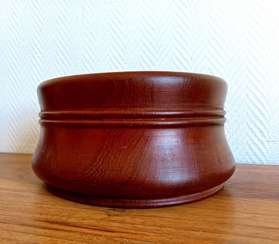 Skandinavische Obstschale aus Teakholz, 1960 – Tischdekoration, Wood (photo 3 of 6)