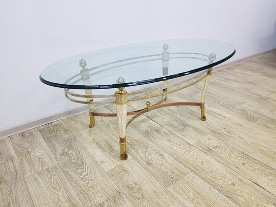 Vintage Italiaanse Salontafel van Luigi Della Maddalena, Italië, jaren 70 – Koffietafelboeken, Brass (photo 10 of 10)