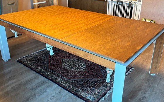 Image 1 of Lissy 6ft Pool table table à manger avec plateau en ardoise et accessoires