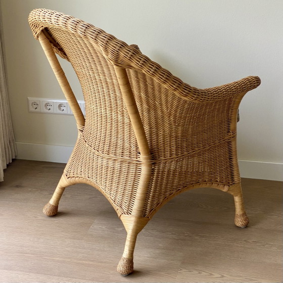 Image 1 of Oerdegelijke rotan fauteuil 