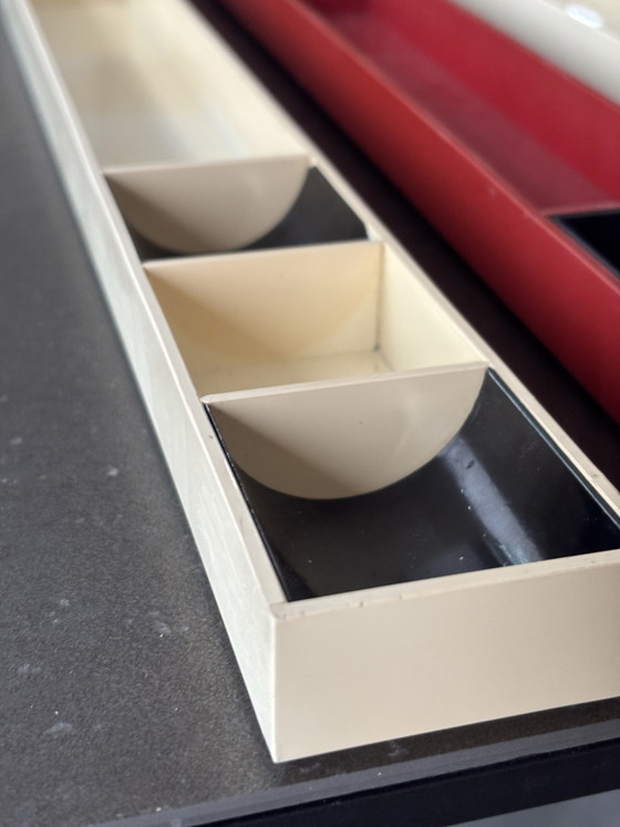 Image 1 of Lot de 3 organiser de bureau Kartell modèle 4643 du designer Pio Manzu