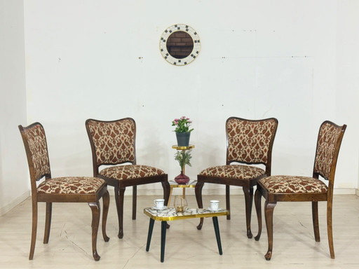 Lot de 4 très belles chaises Chippendale, chaises de salle à manger, chaises de cuisine, chaise de salle à manger vintage