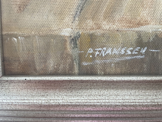 Image 1 of Romantisches Gemälde mit rosa Rosen