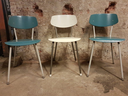 3 sedie da cucina Auping anni '50