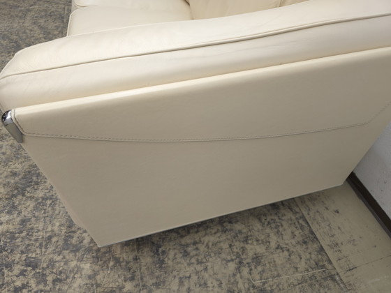 Image 1 of Poltrona Frau Twice driezits designbank, leren bank, sofa