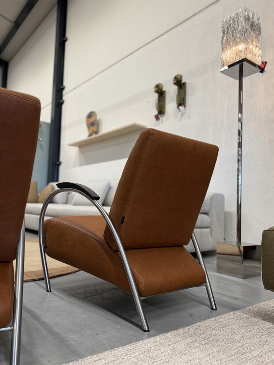 Image 1 of 2 Gelderland 5770 Lotus fauteuil bruin leer