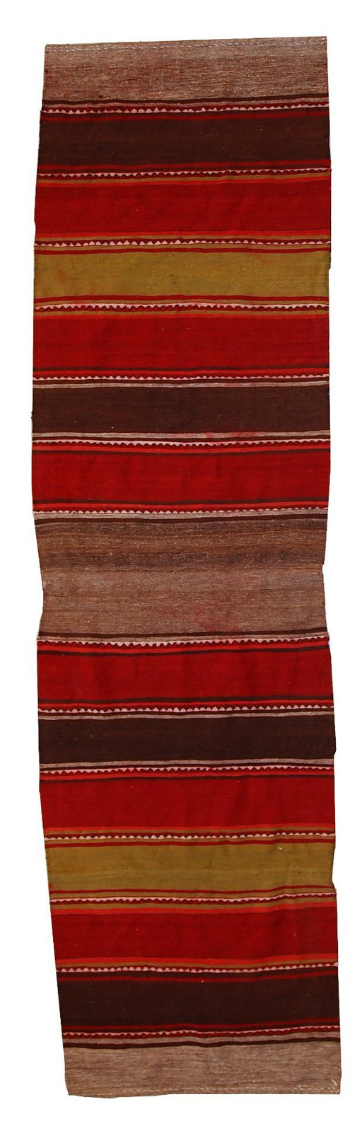 Tappeto kilim persiano vintage Ardabil fatto a mano, 80 cm x 290 cm, anni '50 - 1C355