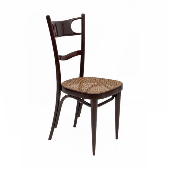 Image 1 of Ensemble de six chaises Thonet napolitaines en hêtre courbé du début du XXe siècle, Sautto & Liberale