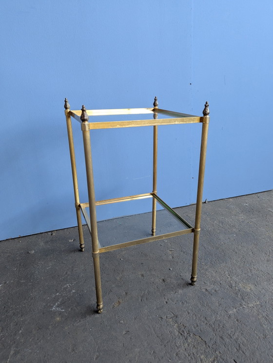 Mesa auxiliar – Maison Jansen, Mesas auxiliares, Bronze, Glass (photo 3 of 14)