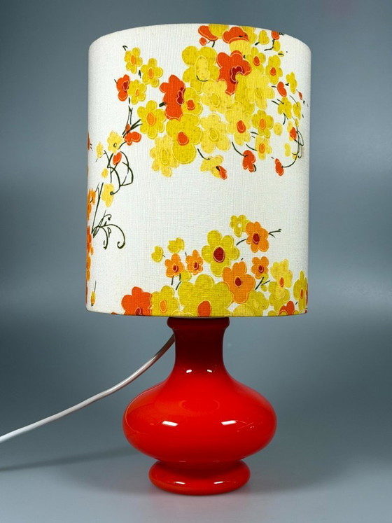 Image 1 of 1960s/70s Table Lamp, Glass, Mid-Century Space Age Design