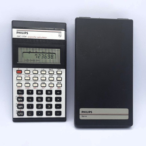 Vintage 1980'S Wetenschappelijke Calculator Philips Sbc 1704