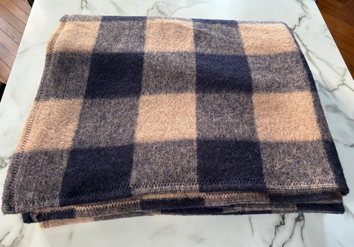 Tartan-Wohndecke, 100 % Schurwolle