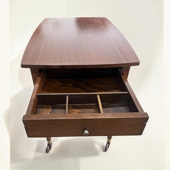 Image 1 of Mid - Century solid wooden serving trolley