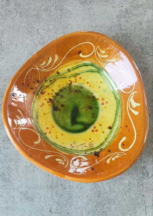 Vide poche en céramique vintage signée