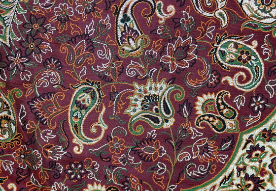 Image 1 of Oriental Handmade Tablecloth, Very Finely Crafted from Silk Threads, 100 x 100 cm