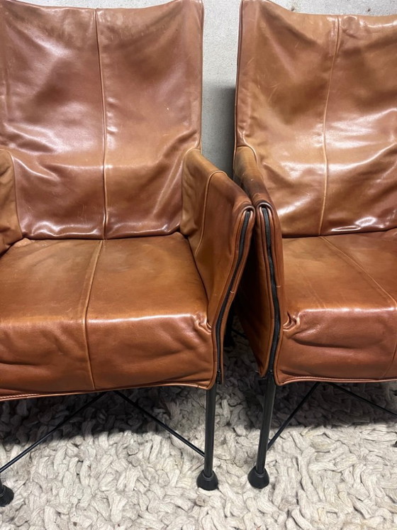 Image 1 of Montis Chaplin 4 stuks cognac leer