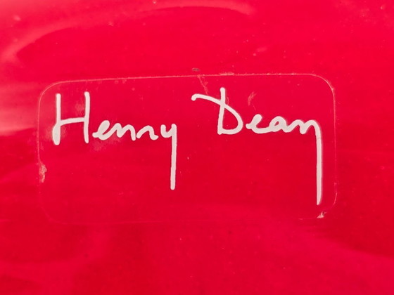 Image 1 of Henry Dean, jarrones de diseño XL en rojo brillante, firmados