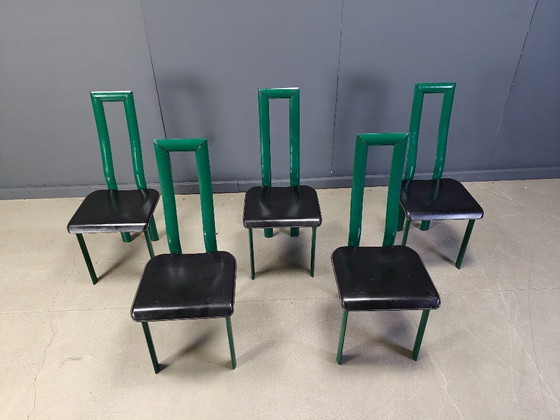 Image 1 of Sedie da pranzo modello Regia di Antonello Mosca per Ycami, anni '80, set di 5