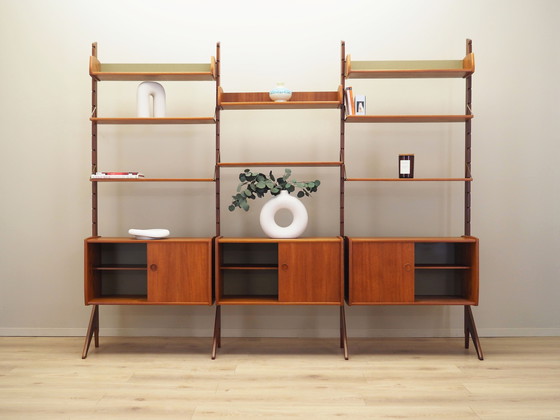 Image 1 of Teak System Bookcase, Norwegian Design, 1960s, Production: Blindheim Mobelfabrikk, Designer: John Texmon & Einar Blindheim
