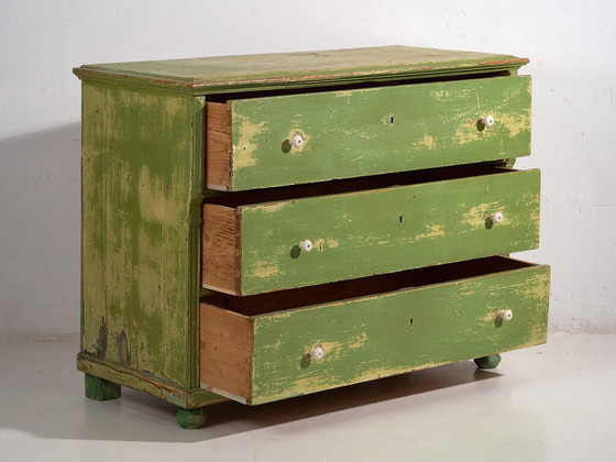 Antique green chest of drawers (c.1920) #12 (photo 21 of 40)