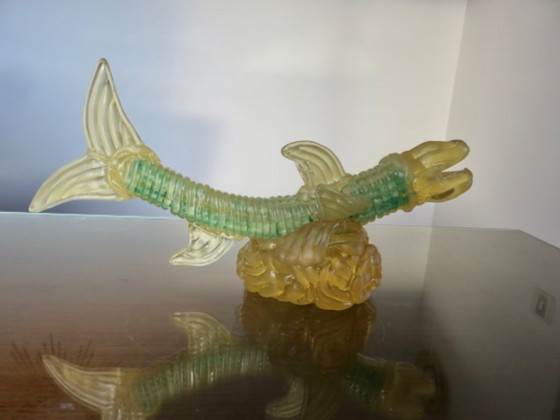 Image 1 of Resin sculpture depicting an imaginary and monstrous fish