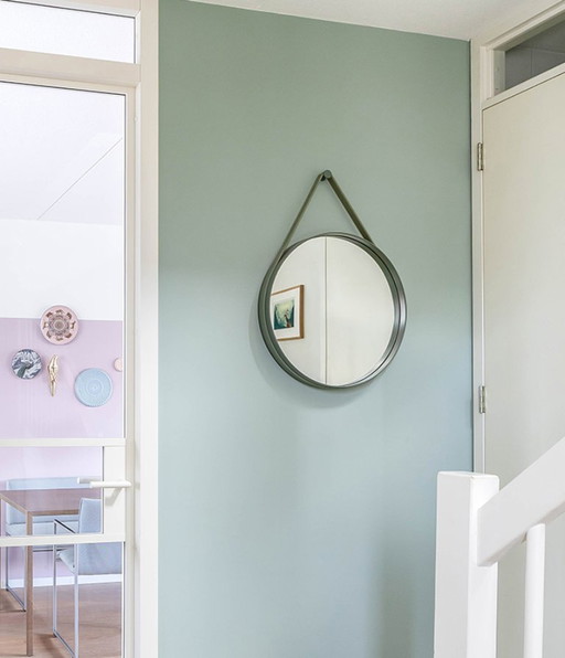 Hay Strap Mirror Mirror - Army Green