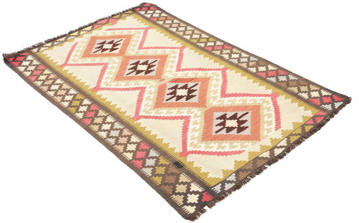 Kilim Fars Qashqai Handwoven - Colorful Classic -143 X 95 Cm No. 448832