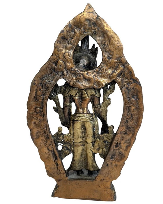 Tara de pie – estatua de bronce dorado al fuego, Tíbet o Nepal, ca. siglos XVIII-XIX – Esculturas, Bronze (photo 5 of 9)