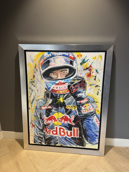 Max Verstappen hand-painted painting