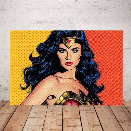 Photo printed on plexiglass / Wonder Woman / Pop Art
