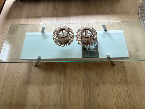 Designtisch Van Beek Modell B1 – Couchtische, Aluminium, Glass (photo 4 of 7)