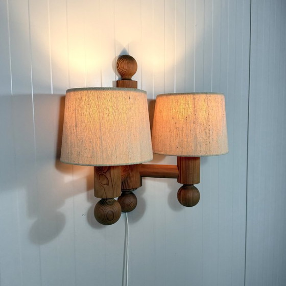 Image 1 of Uno Kristiansson wall lamp Pinus for Luxus Sweden 1970s