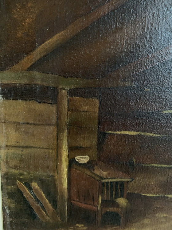 Schilderij, Kunst, Hout, Canvas, Beige (foto 14 van 15)