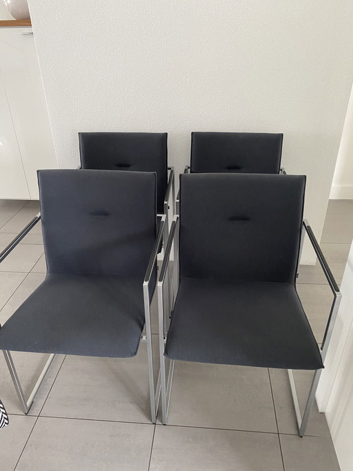 4 sedie con struttura Arco