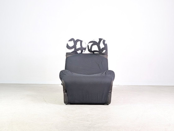 Image 1 of Silla Original Cassina Wink Toshiyuki Kita Negro Blanco