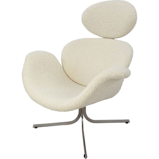 Big Tulip vintage wollen fauteuil van Pierre Paulin voor Artifort, 1959