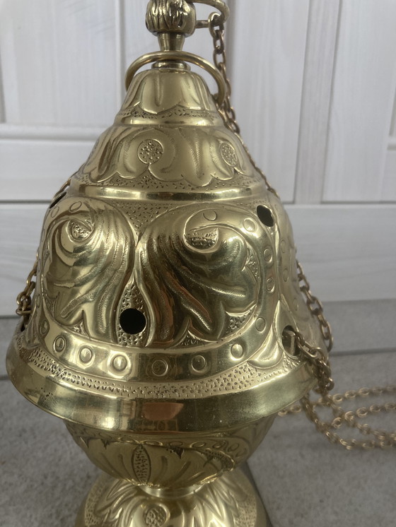 Image 1 of Wierookvat, Incensario, Incensario Messing, Religie