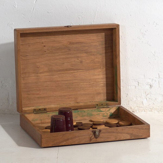 Antiker Van Laere Brettspielkoffer (ca. 1920) #51 – Vitrine, Rustic (photo 5 of 10)