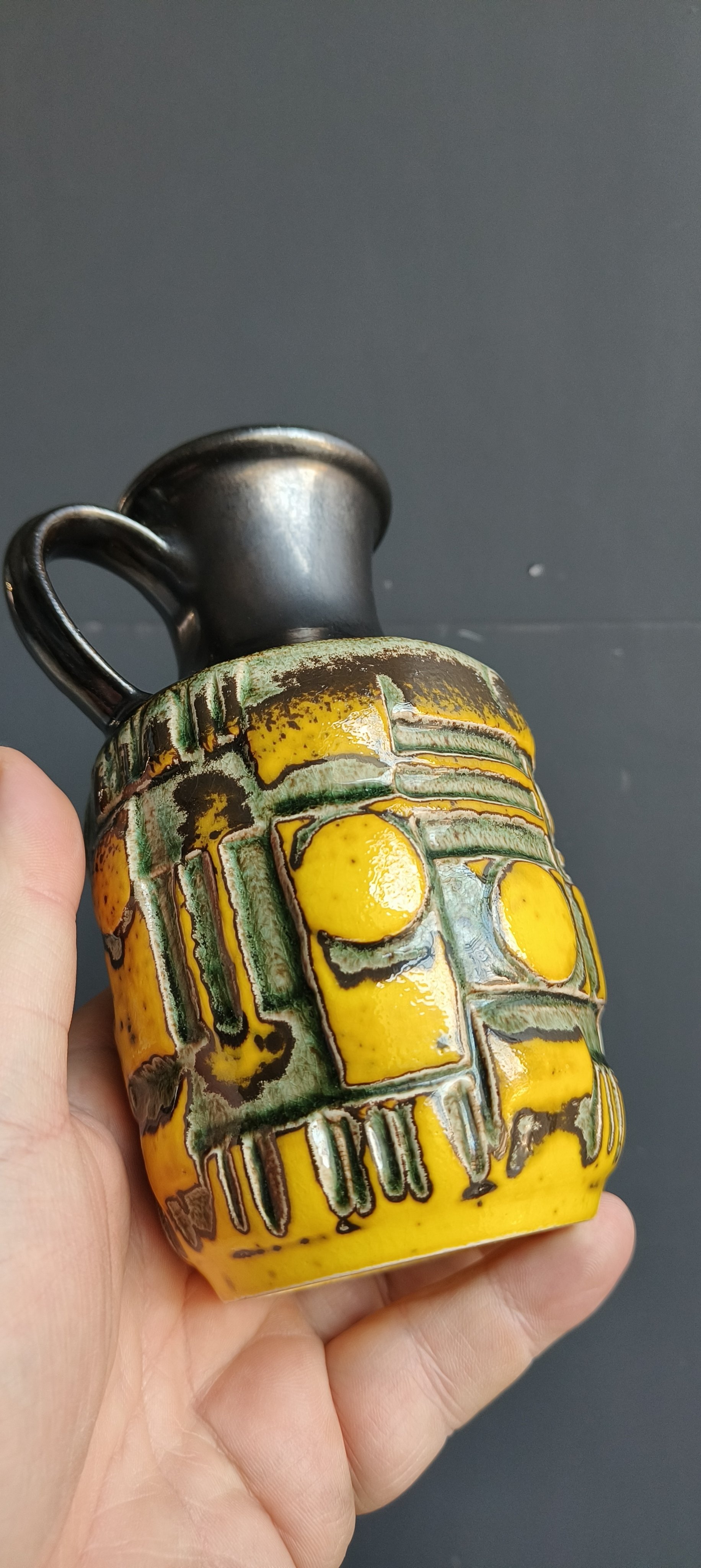 Ü ceramic vintage 1960s West Germany vase can | €69 | Whoppah